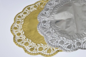 Tortenspitzen goldfarben Ø 36 cm, 4 Stück