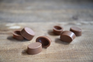 Pralinen-Schalen oval Vollmilch  63 Stück