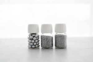 Zuckerperlen Set, 3-tlg, silber, 85-g-Dosen