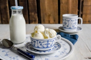 Eispulver Fior di Latte zuckerreduziert 180 g