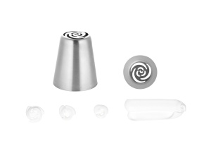 Tülle russisch, Rosenknospe, Edelstahl, XXL, Ø 24 mm