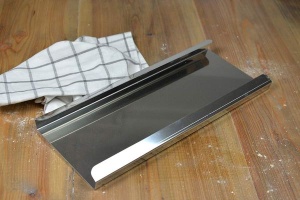 Grundplatte für Backröhren 37 x 16 cm, Edelstahl