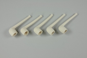Weckmannpfeifen, 5 Stück, ca. 9 cm lang