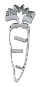 Ausstecher mit Prägung Karotte, Edelstahl, 9 cm