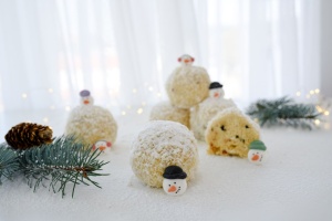 Schneemannköpfe, 16 Stück, Ø ca. 2 cm