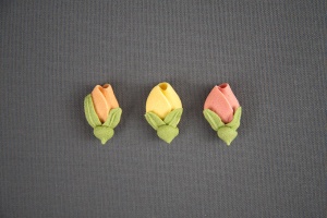 Zuckerblumen Rosenknospen, mediterran, 36 Stück