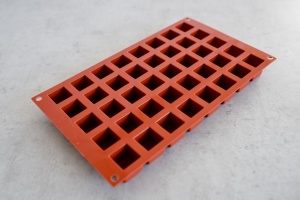 Würfel Backform für 40 Würfel Ø 2,4 cm, Silikon