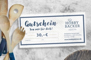 Geschenk-Gutschein -30 Euro- für alle Hobbybäcker Artikel