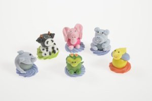 Kaugummi-Figuren Tiere, gemischt, 12 Stück