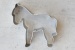 Ausstecher Pferd, Edelstahl,  5,8 x 5,5 cm