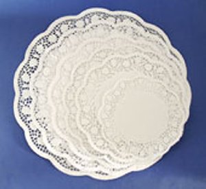 Tortenspitzen weiß Ø 32 cm 12 Stück