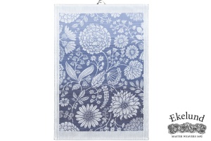 Geschirrtuch, Blumen, 100 % Bio Baumwolle, 35x50 cm