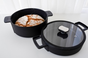 Berndes Bräter b.double mit Glasdeckel, 2-teilig, Ø 24 cm