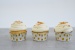 CupCake Formen, goldene Punkte, 30 Stck., Ø 60 mm,Höhe 30 mm