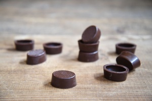 Pralinen-Schalen oval Zartbitter  63 Stück