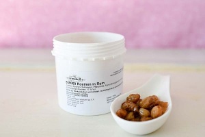 Rosinen in Rum, 210 g Dose