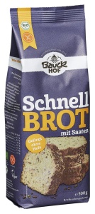 Glutenfreie Mischung für Schnellbrot, Bio, 500 g