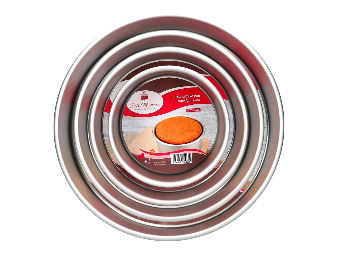 Mit dem ✔ runden ✔ extra tiefen ★ Backform-Set ✔ aus eloxiertem Aluminium backen Sie Stockwerktorten wie die Profis. Hier ★ 4-teiliges Set kaufen!