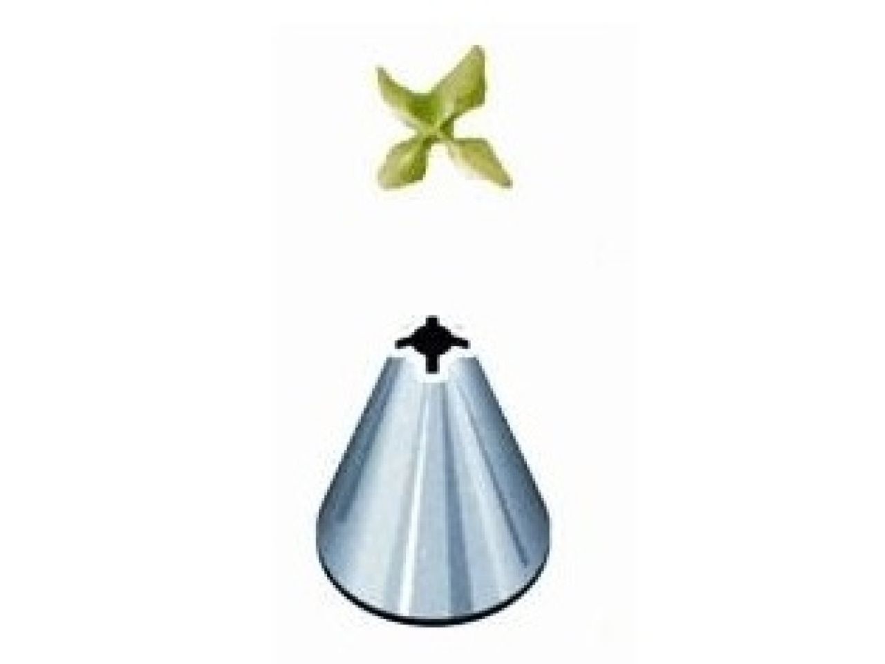 Decora Petaltülle Nr.77, klein, edelstahl