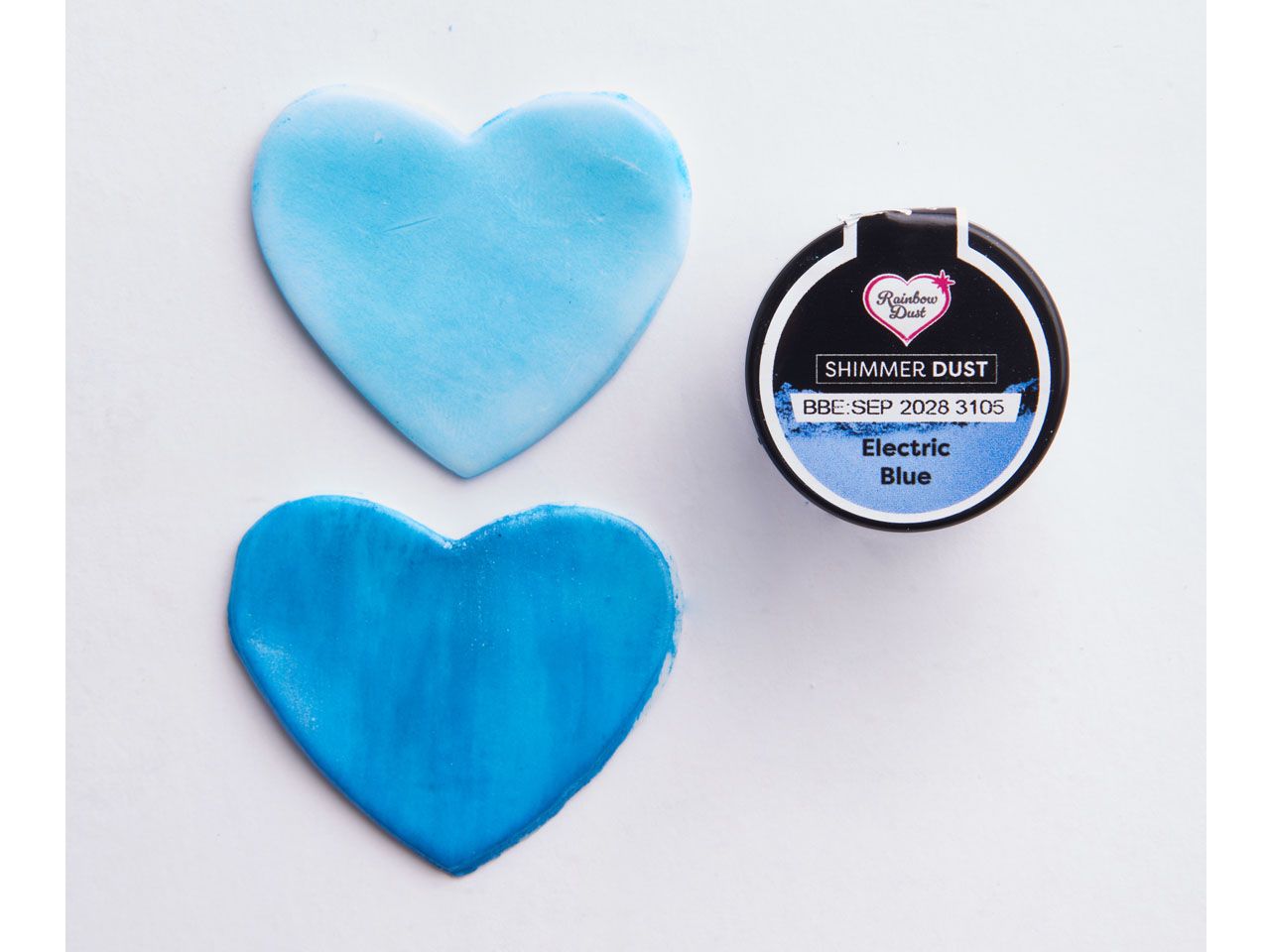 Rainbow Dust: Lebensmittelfarbpulver metallic Electric Blue 3g