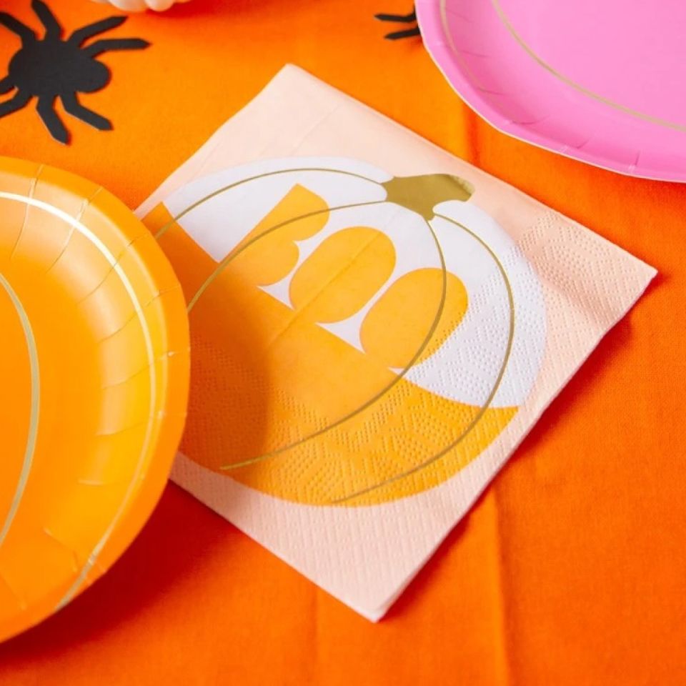 Servietten Halloween Trick or Treat Kürbis