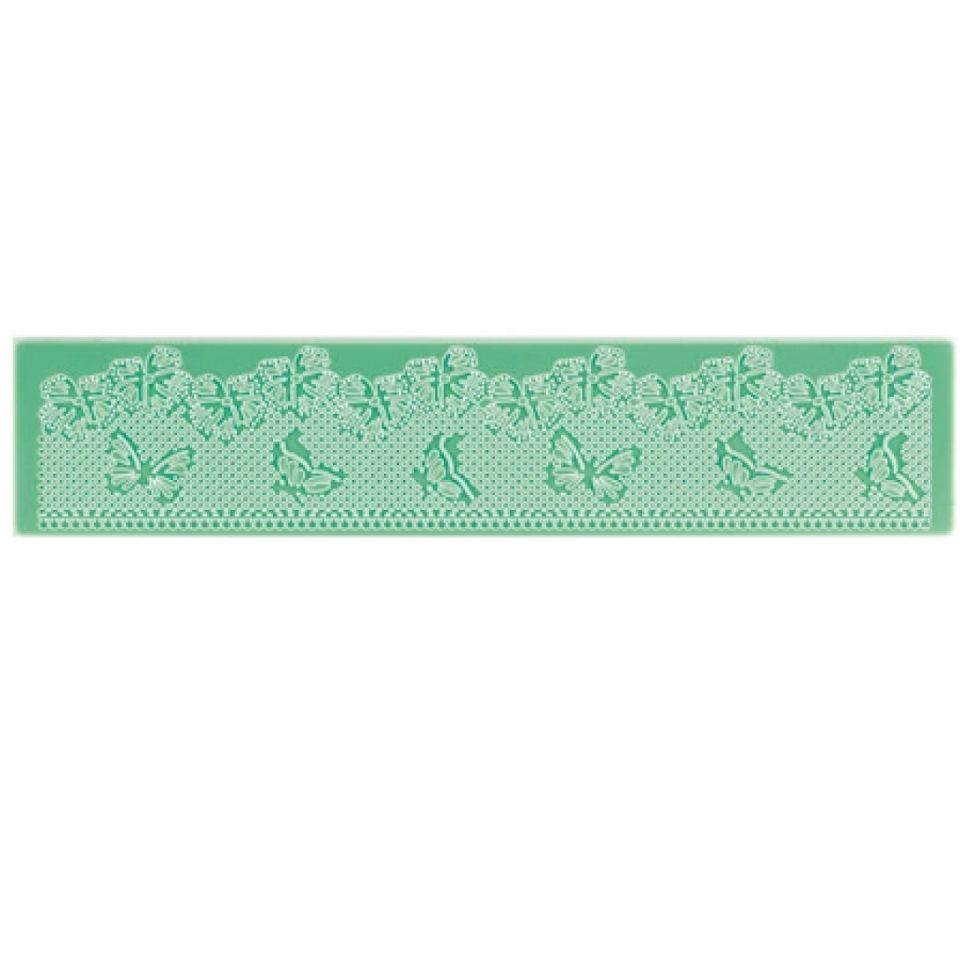 Pavoni Magic Decor Essbare Spitze Silikon-Matte 39x8cm Schmetterling
