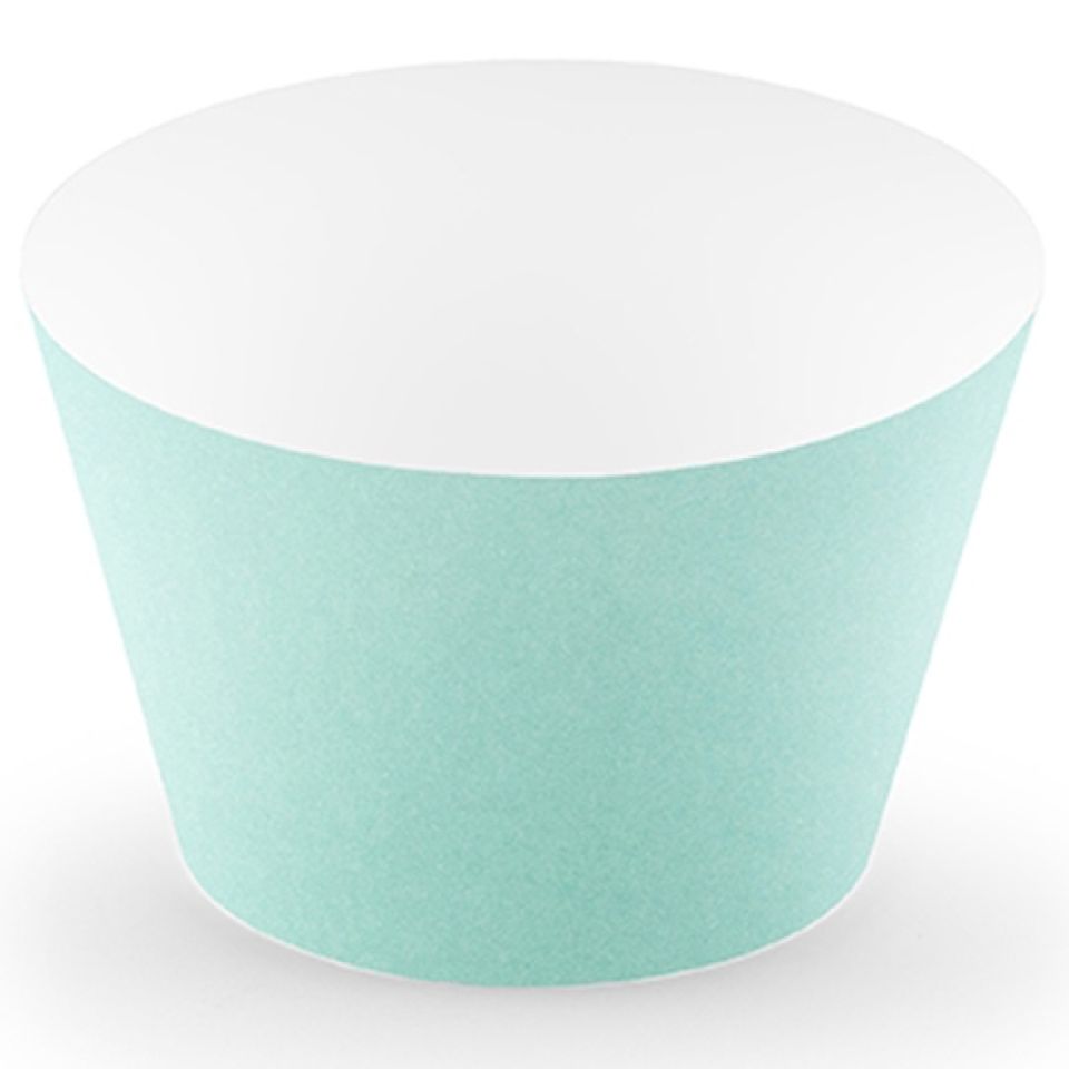 Cupcake-Wrapper Minze, 6 Stück