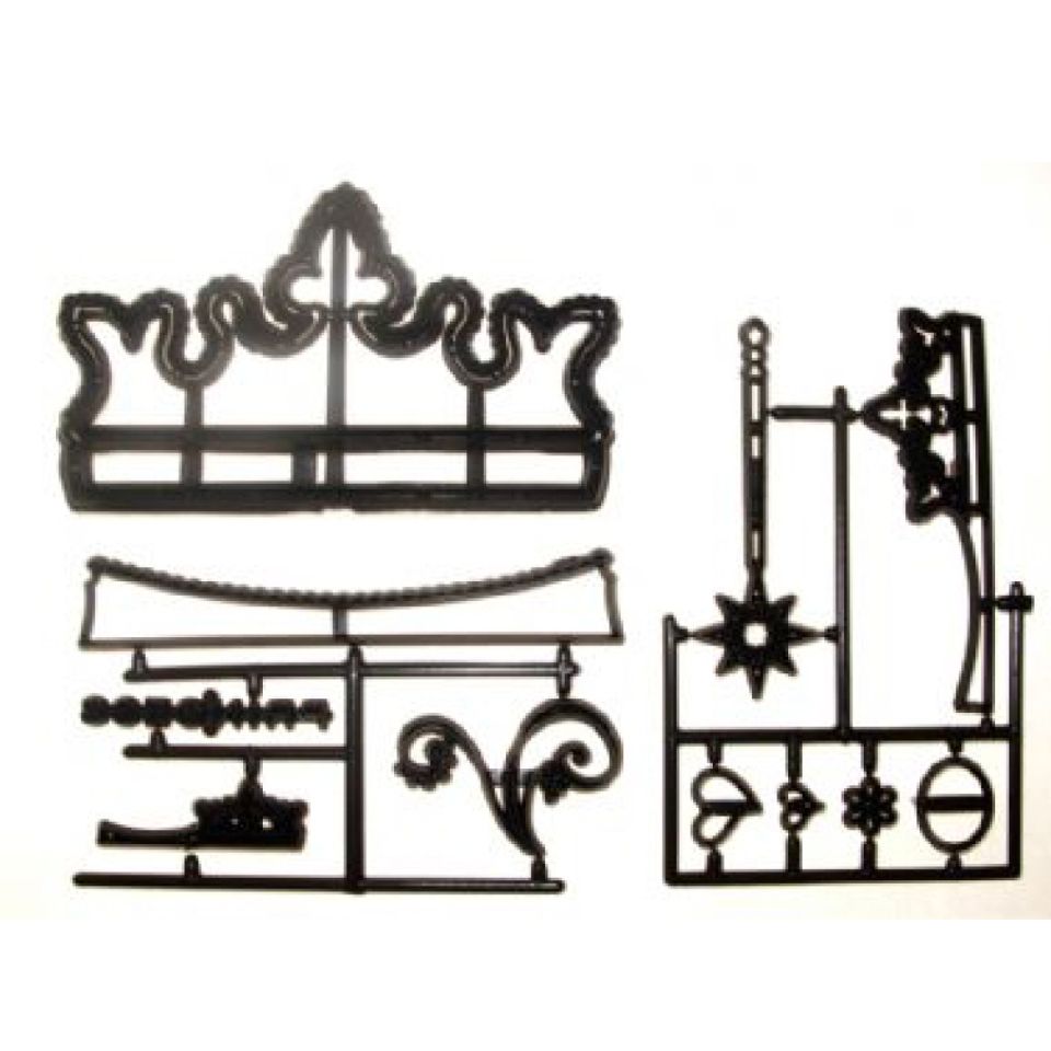 Fondant Ausstecher Set 3D Krone