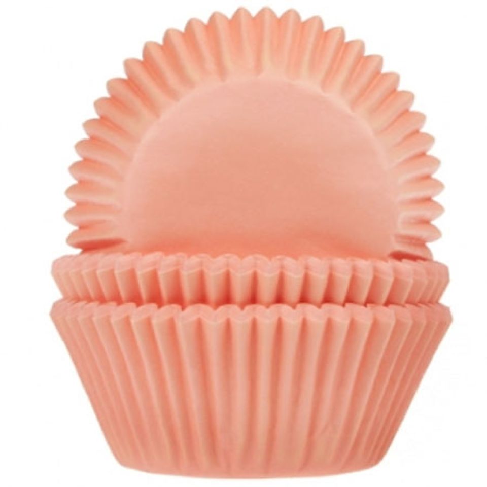 Muffinförmchen Aprikose, 50 Stück, 5 cm