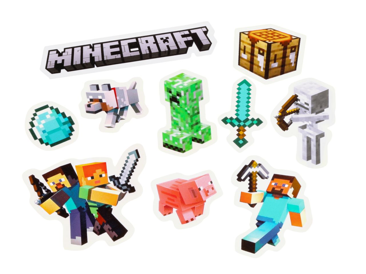 Tortenaufleger Set Minecraft