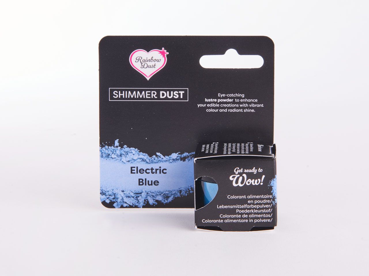 Rainbow Dust: Lebensmittelfarbpulver metallic Electric Blue 3g