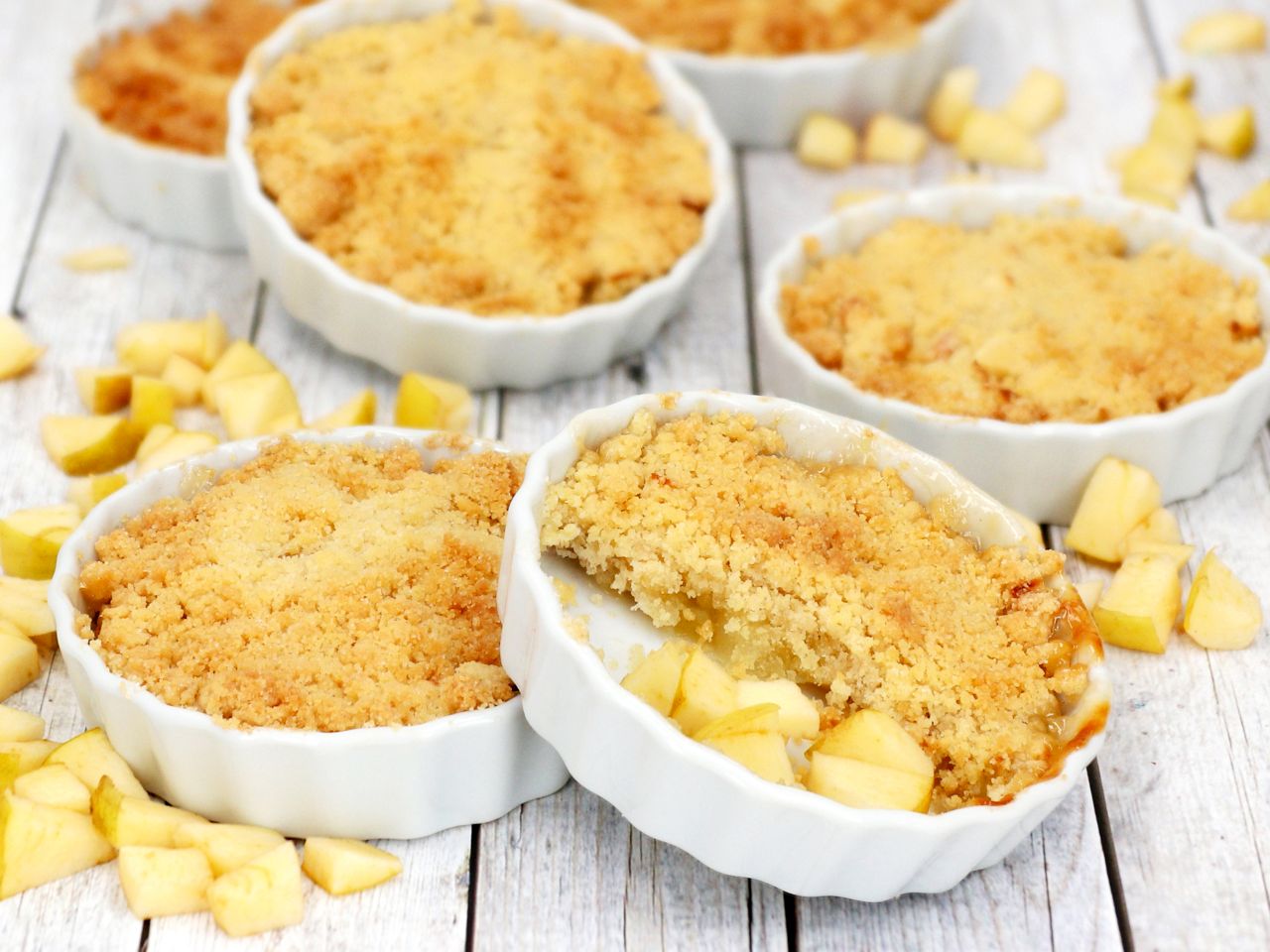 Backmischung Airfryer Apple Crumble 600g für die Heißluftfritteuse