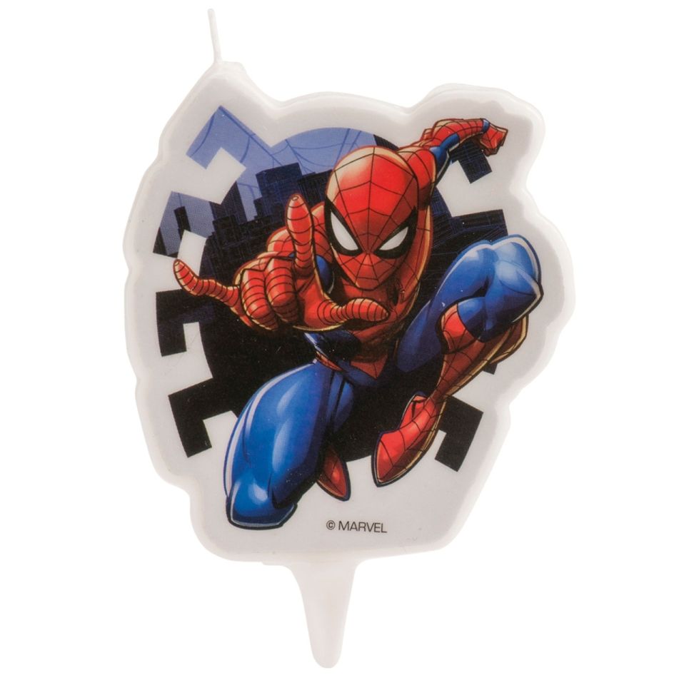 Geburtstagskerze Spiderman, 7 cm