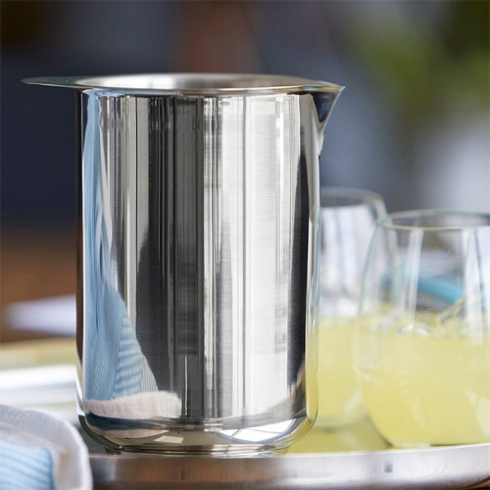Rührbecher mit Ausgießhilfe, 1 L Edelstahl