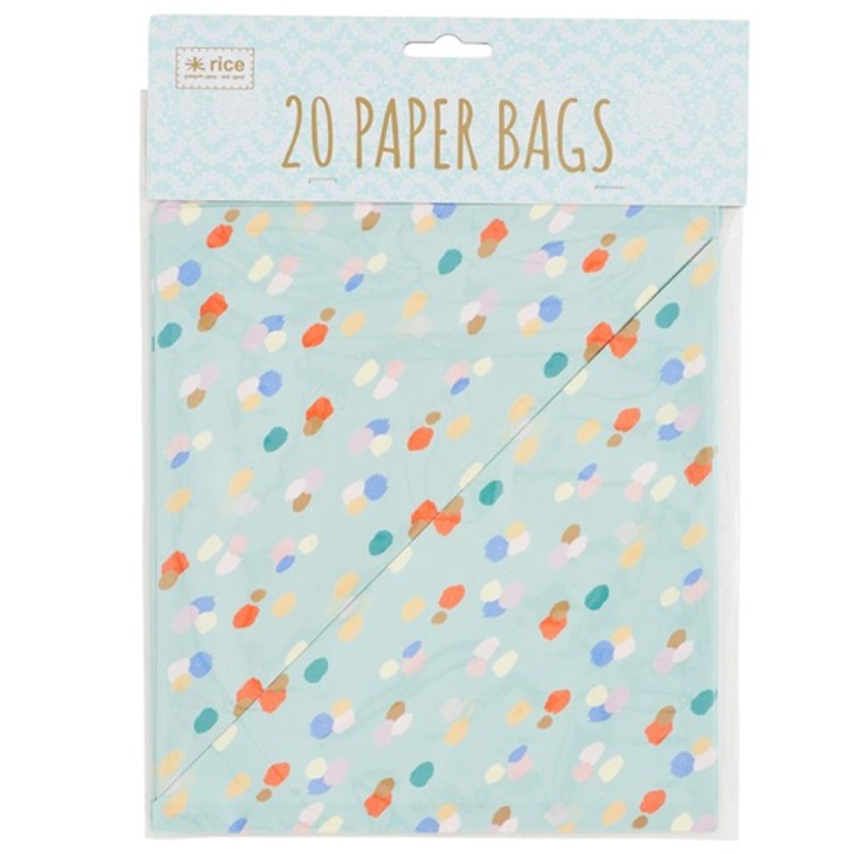 20 Papier Spitztüten Hellblau