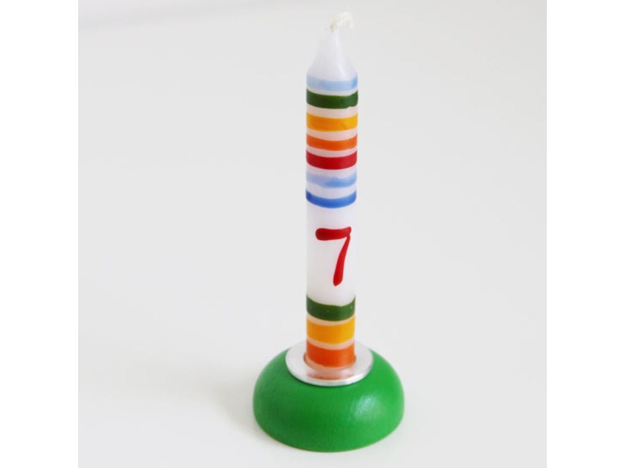 Baumkerze mit Ziffer 7, 10 cm