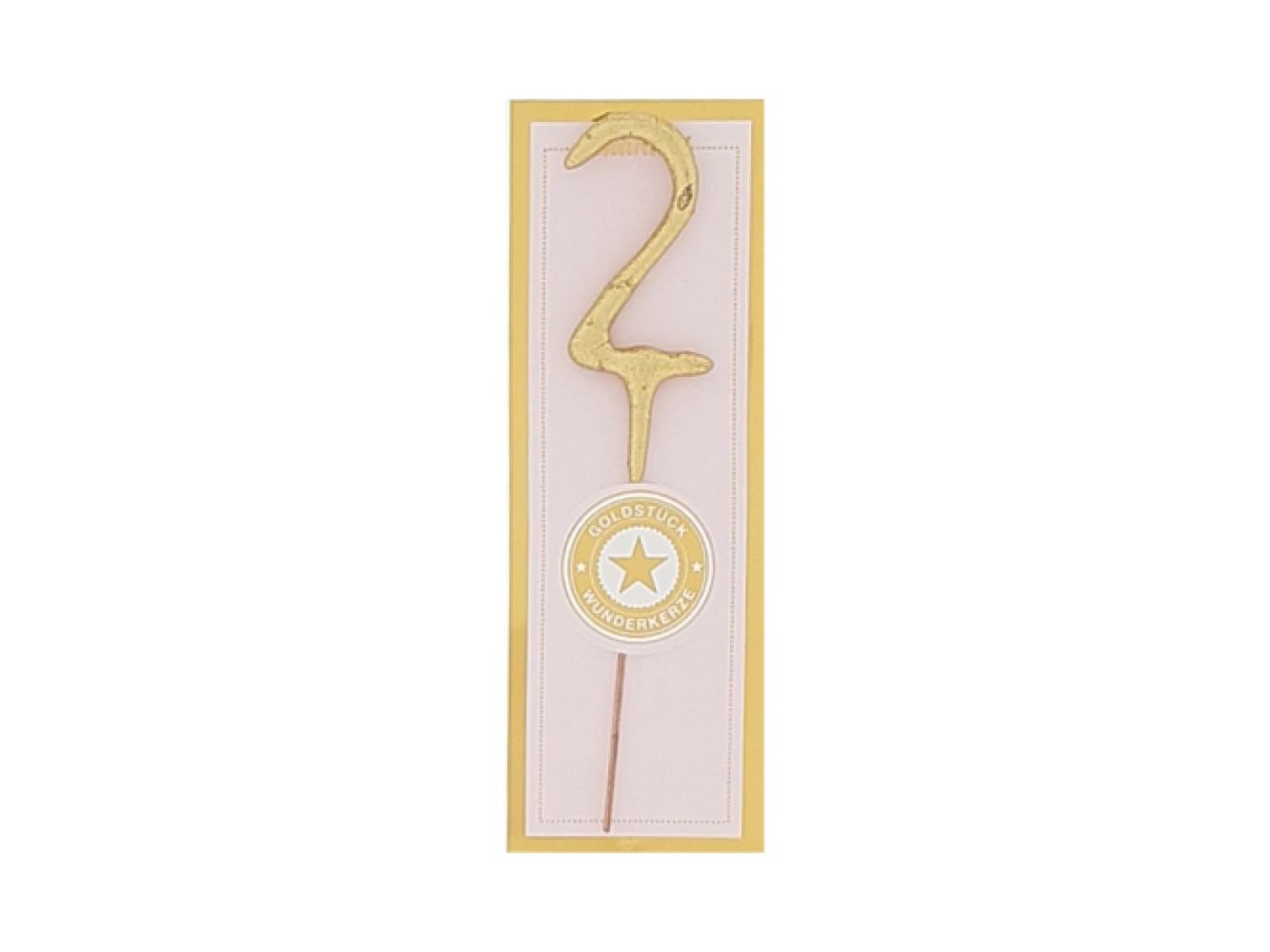 Wunderkerze Mini 2, Gold, 11 cm