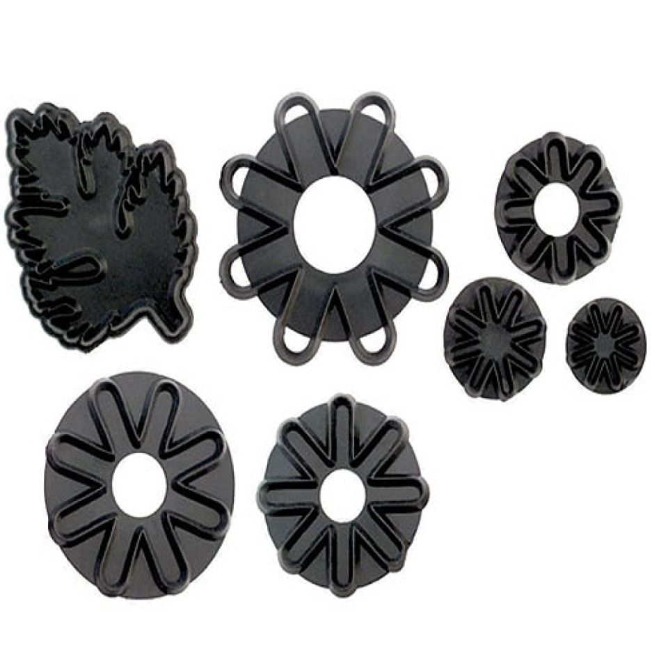 PME Fondant-Ausstecher Set Chrysantheme 7 teilig