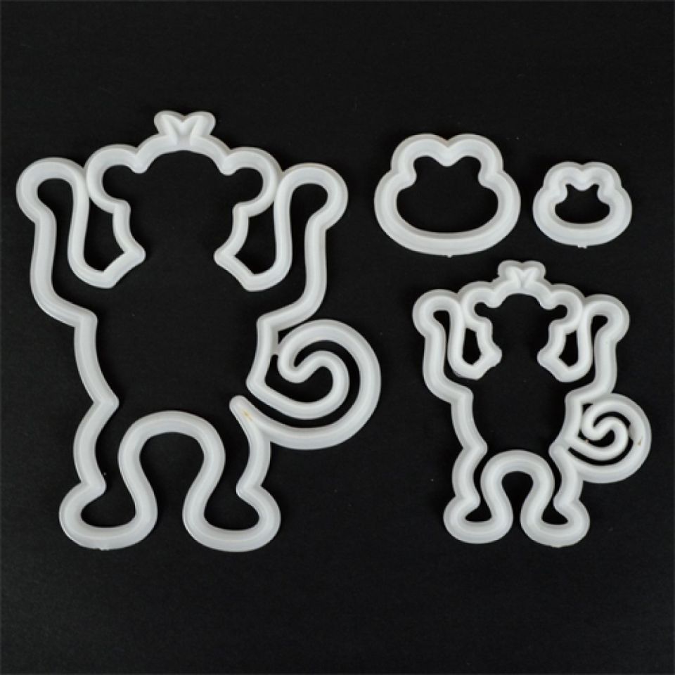 FMM Fondantausstecher Set Affe, 5,5 und 9 cm