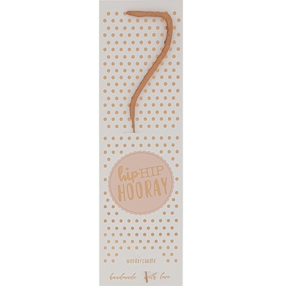 Wunderkerze 7, Rose Gold, 18 cm