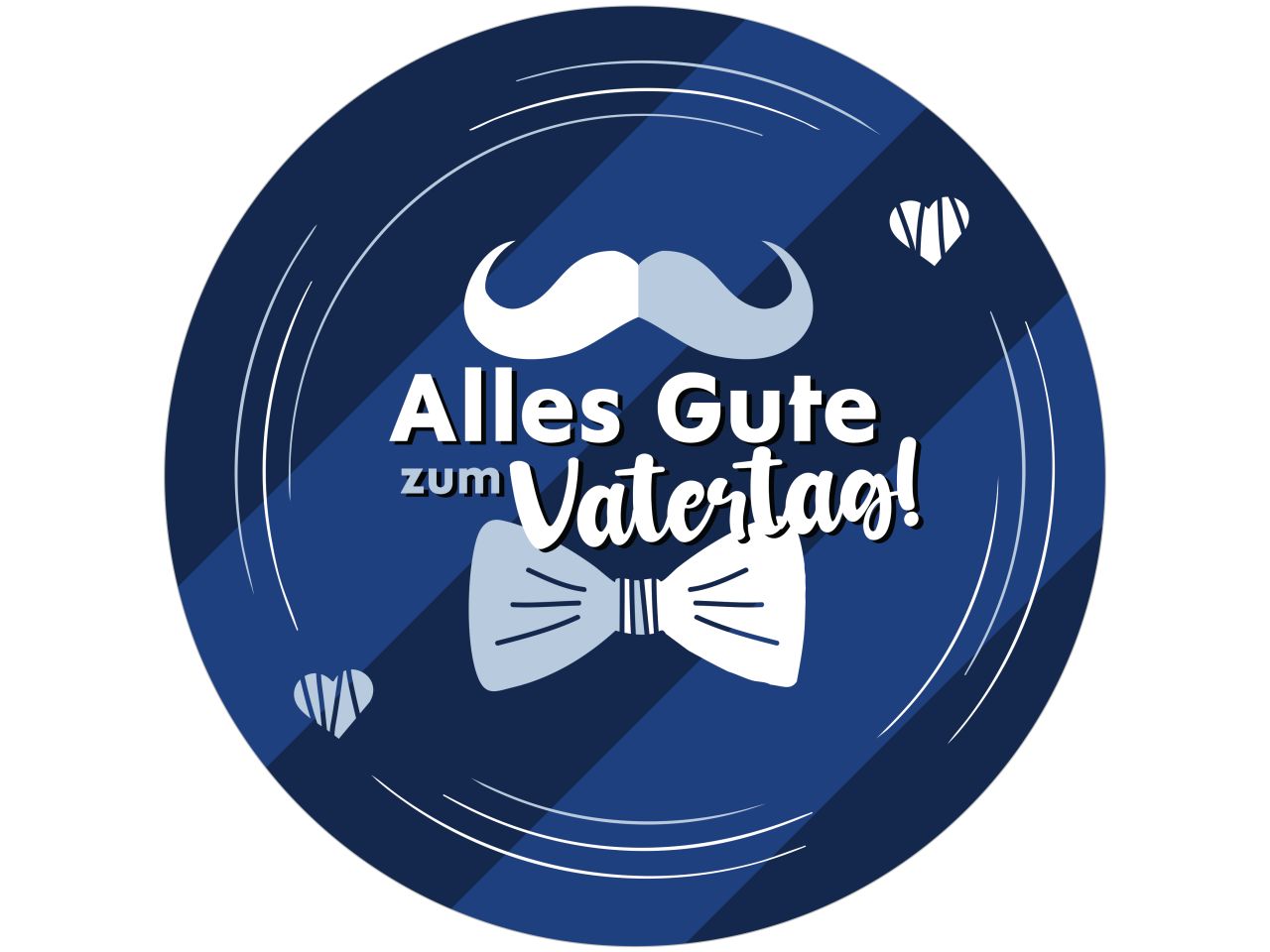 Tortenaufleger Alles Gute zum Vatertag rund 20cm
