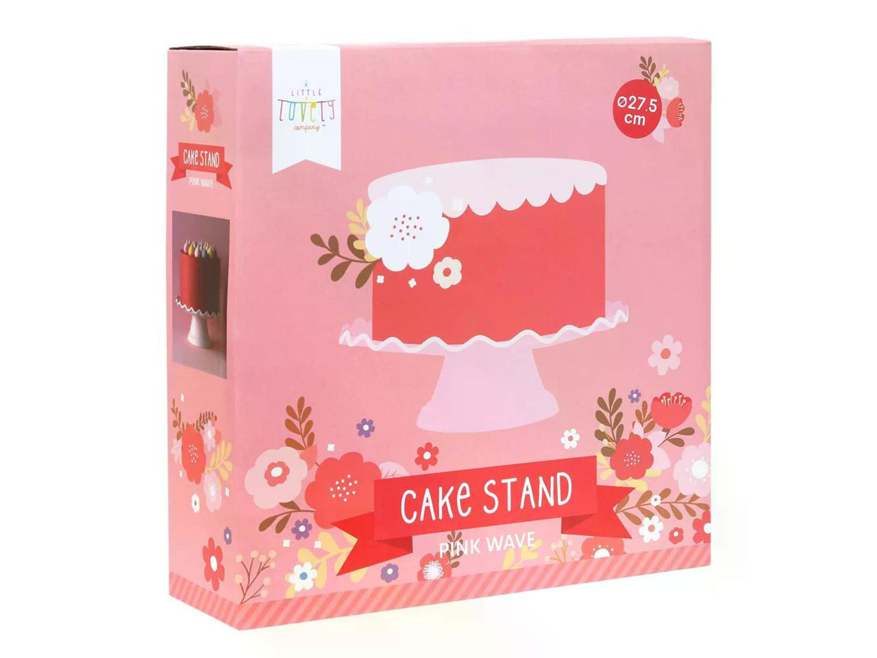 Tortenständer Wave 27,5cm pink