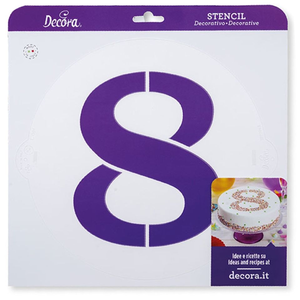 Tortenschablone Nummer 8