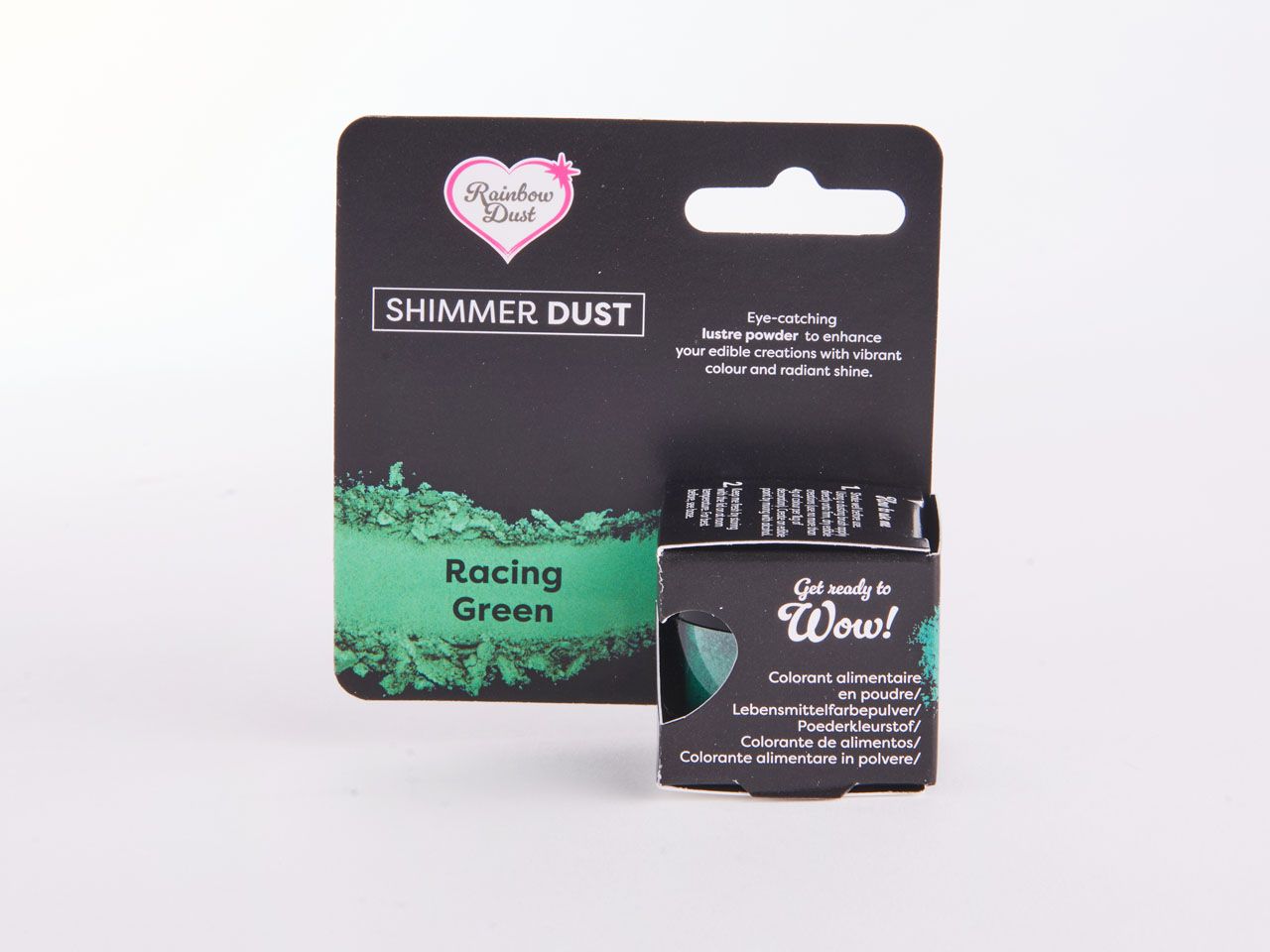 Rainbow Dust: Lebensmittelfarbpulver metallic Racing Green 2g