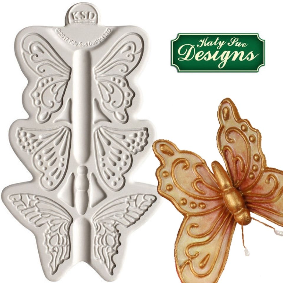 Fondantform Schmetterling, 3 Designs
