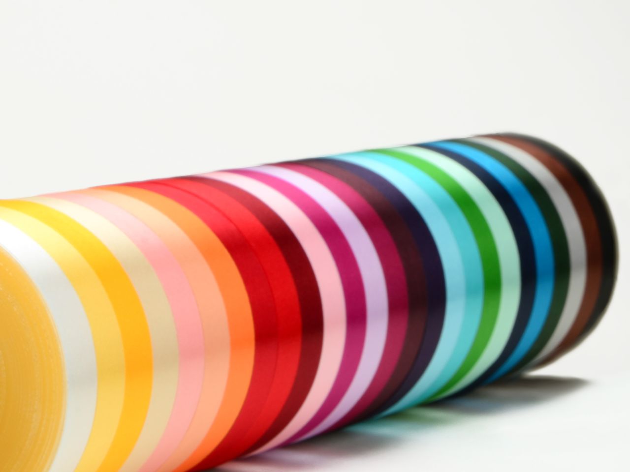 Satinband: Favoriten-Set, 23 Farben à 14 mm, 30 Meter