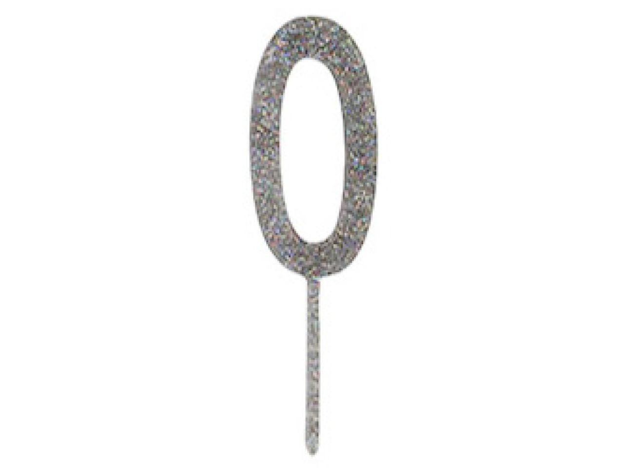 Meri Meri Torten Picker Nummer 0, Silber, 11 cm