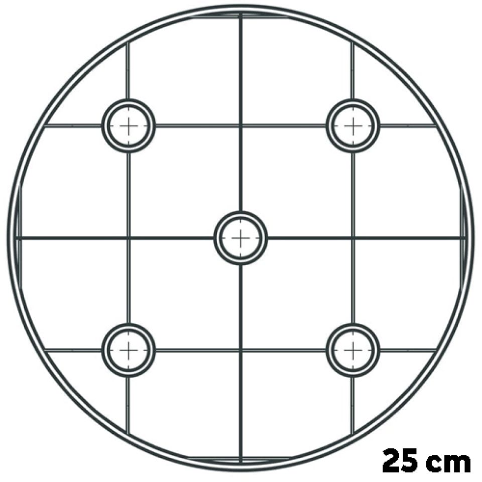 Cake Frame Unterlage Set, 25 cm