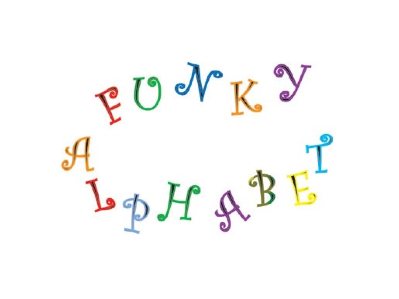 FMM Ausstecher für Fondant & Blütenpaste Alphabet/Zahlen,Funky
