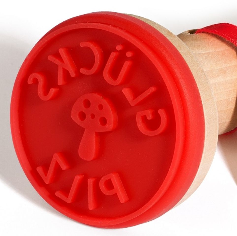 Keks-Stempel 6,5cm Glückspilz, Silikon